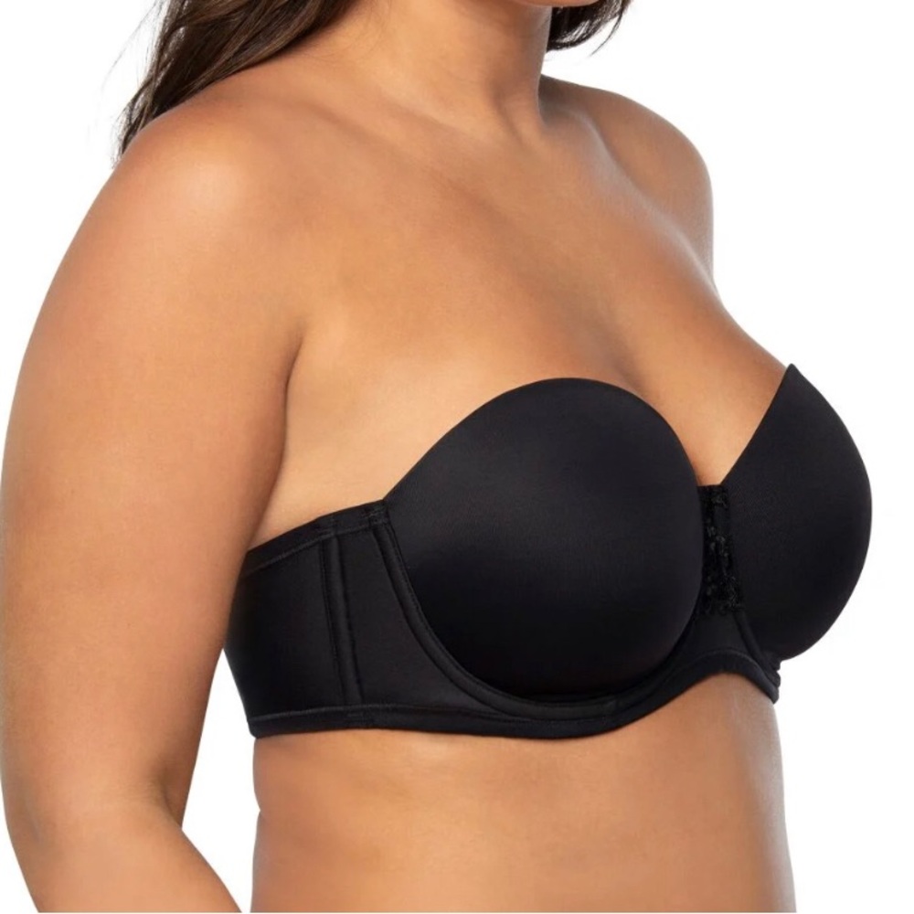 Vanity Fair Black Strapless Bra 34D